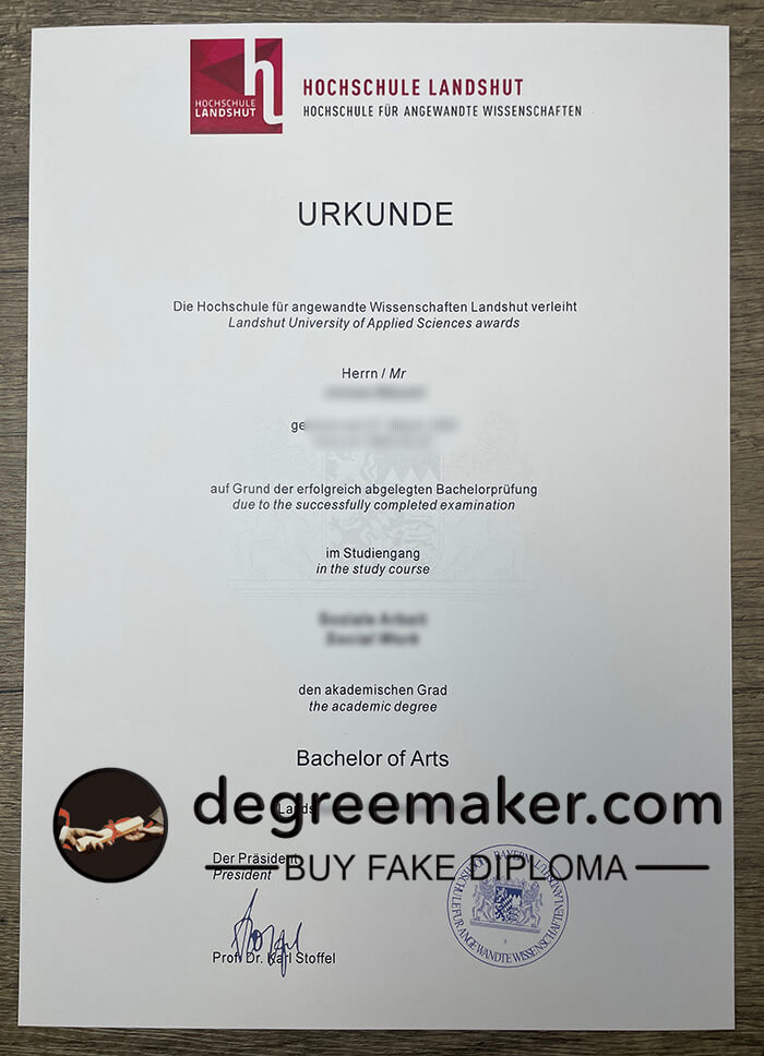 Hochschule Landshut diploma, buy Hochschule Landshut fake diploma online.