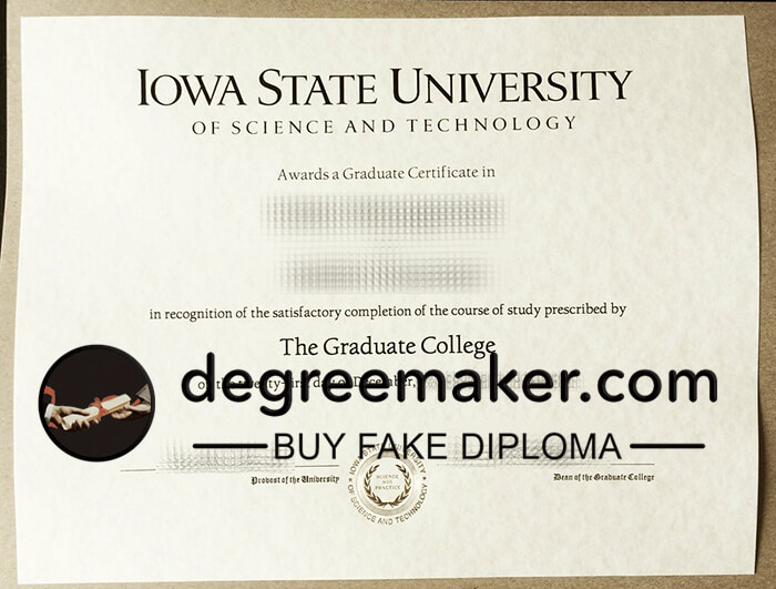 Iowa State University diploma, buy Iowa State University degree