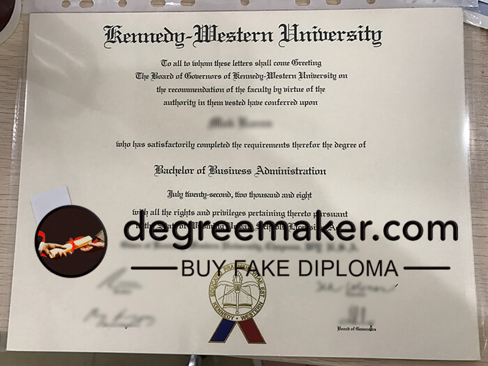 buy Kennedy Western University fake degree, buy KWU fake diploma.