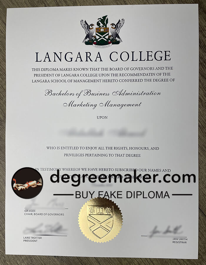Buy Langara College diploma, buy Langara College degree, order fake certificate.