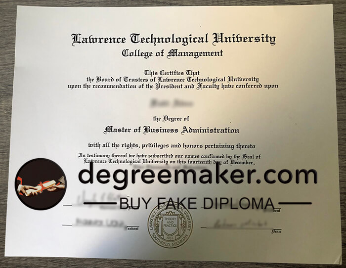 Lawrence Technological University diploma, buy LTU diploma.