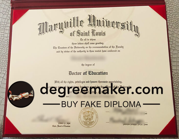 Buy Maryville University of Saint Louis fake certificate.
