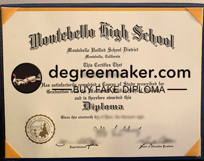 Buy Montebello High School diploma, buy Montebello High School degree.