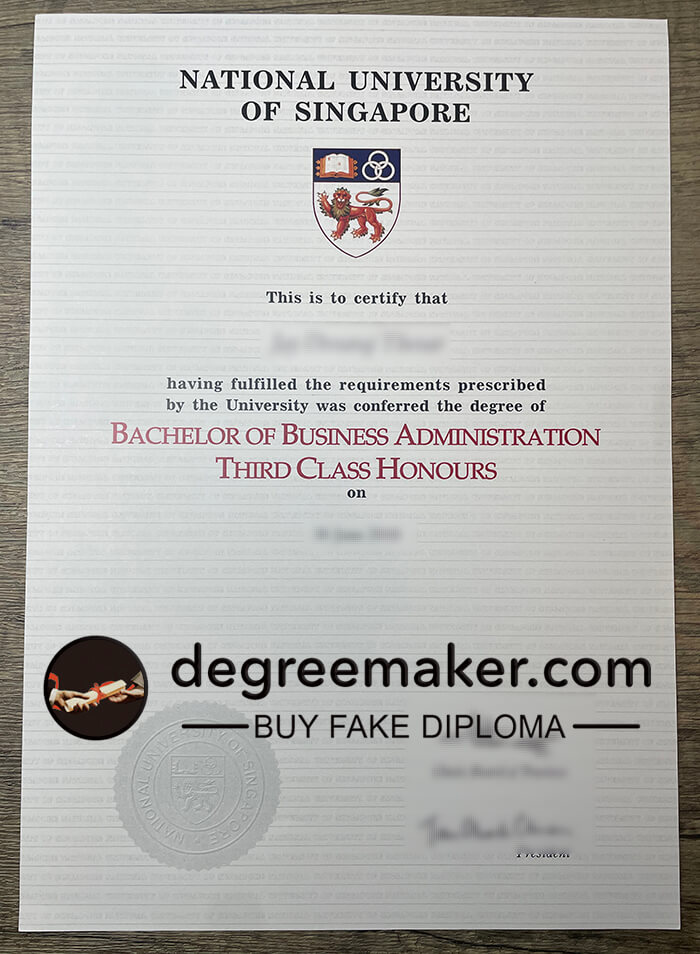 National University of Singapore fake diploma, buy NUS degree online.