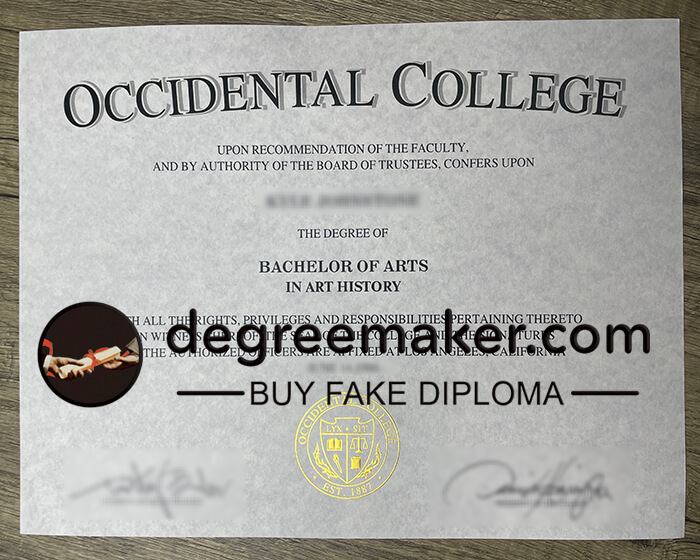 How to buy a fake Occidental College diploma