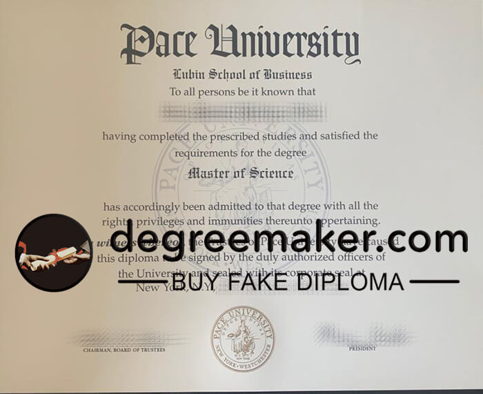 Pace University fake diploma, buy Pace University diploma.
