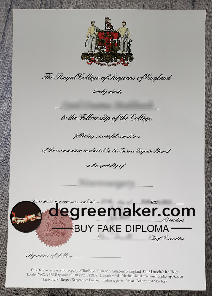 Royal College of Physicians of England diploma, Buy RCP certificate.