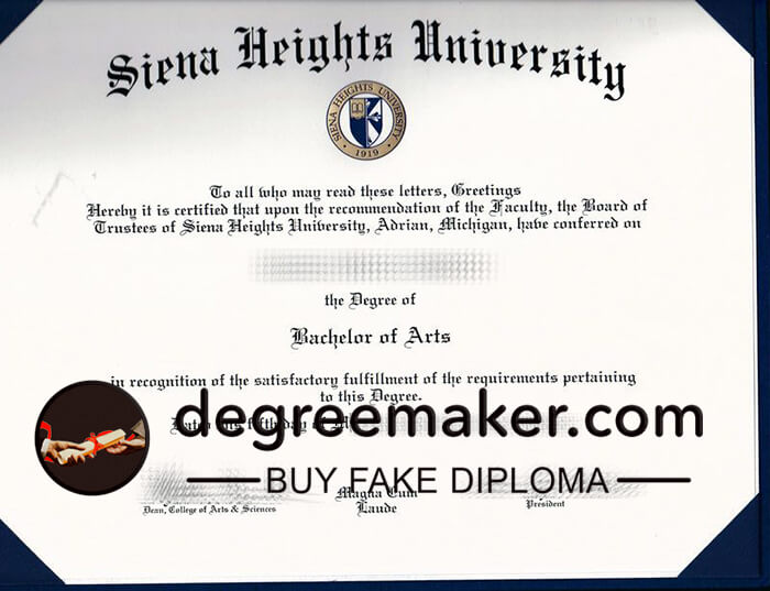 how to buy Siena Heights University fake diploma? buy SHU fake degree online.