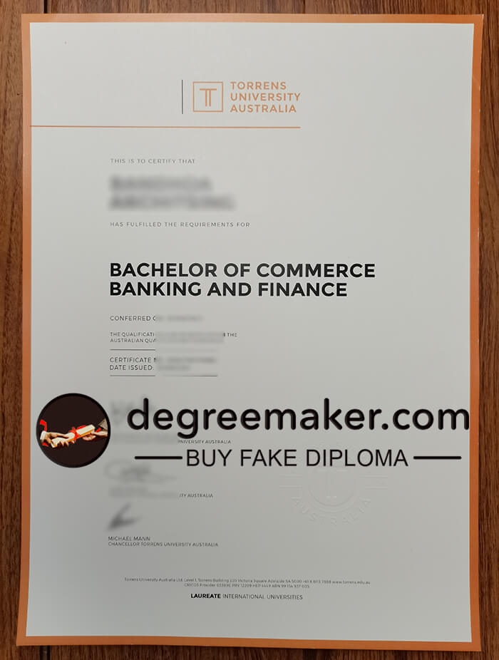 where to buy Torrens University Australia fake diploma? buy fake degree online.
