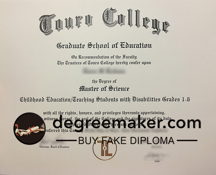 Touro College diploma, buy Touro College fake degree, 