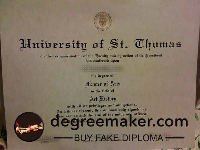 University of St Thomas diploma, buy University of St Thomas fake degree.