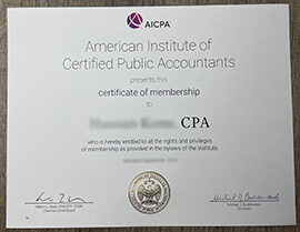 AICPA Certificate, Where To Buy AICPA Fake Certificate?