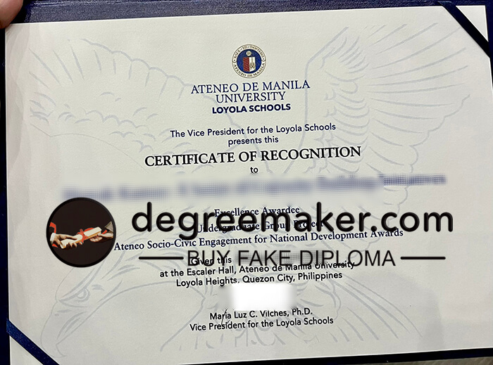 Buy Ateneo De Manila University fake diploma.