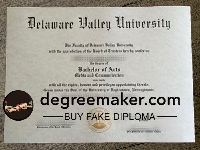 Buy Delaware Valley University fake diploma. Make DelVal degree.