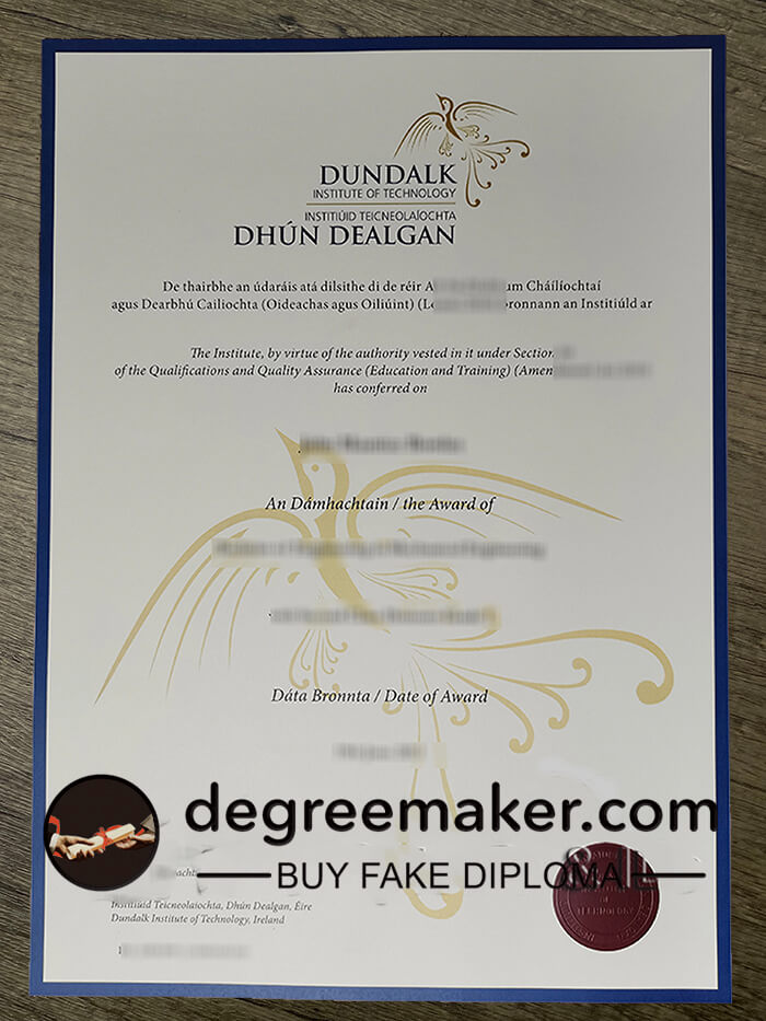 Buy Dundalk Institute of Technology fake diploma. Make DKIT degree.