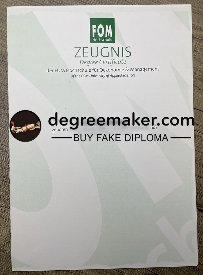 Buy FOM Hochschule diploma, buy FOM Hochschule transcript. order fake diploma, buy fake diploma in Germany.