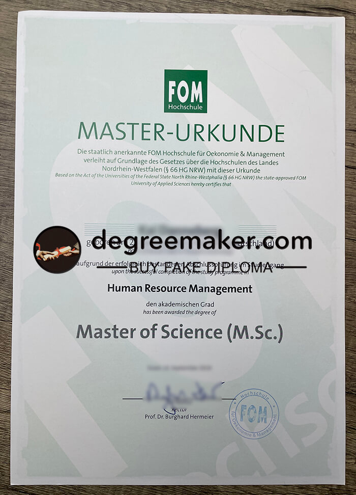 Buy FOM Hochschule diploma, buy FOM Hochschule degree, buy fake diploma in Germany.