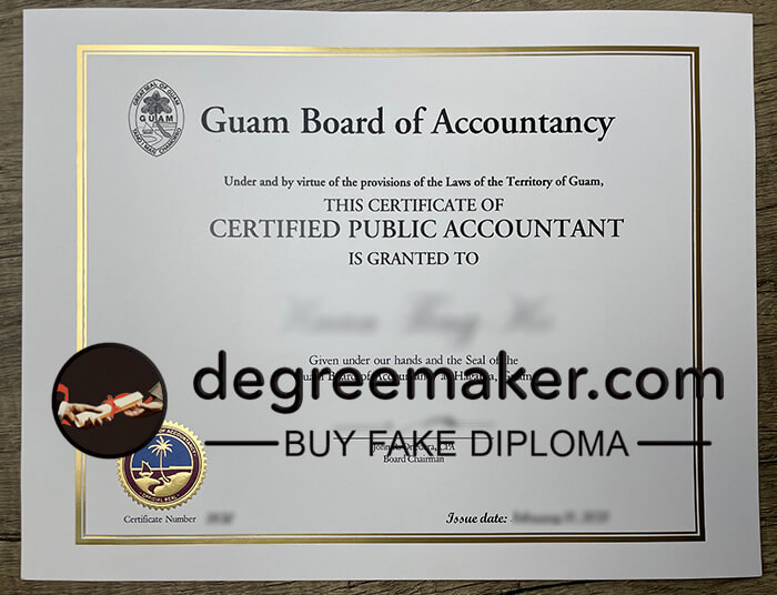 Buy fake diploma, buy fake degree, order Guam CPA certificate, how to buy Guam CPA certificate?