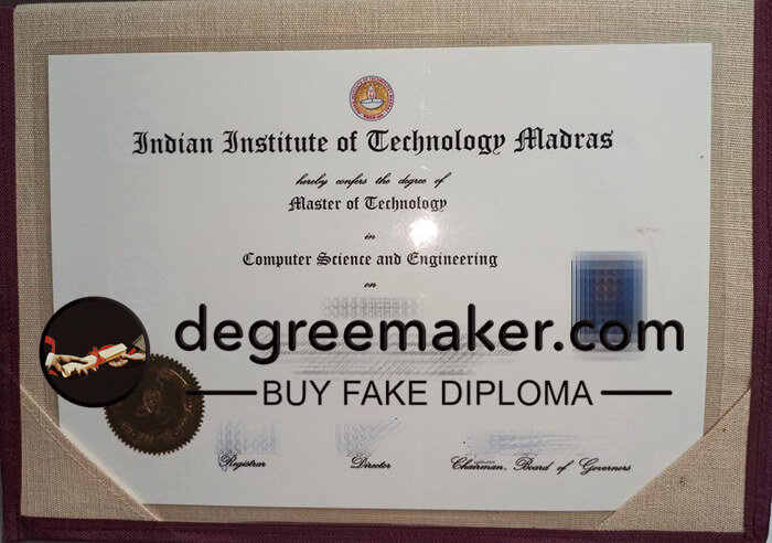 Buy Indian Institute of Technology Madras fake diploma.