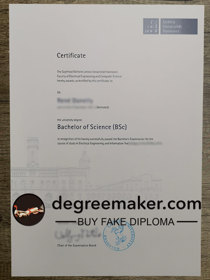 Buy fake diploma. buy bachelor of Science degree, buy Leibniz Universität hannover certificate.