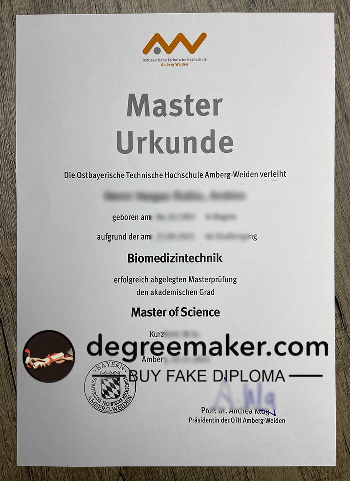 where to buy OTH Amberg-Weiden fake certificate, buy fake diploma, buy fake degree in Germany.