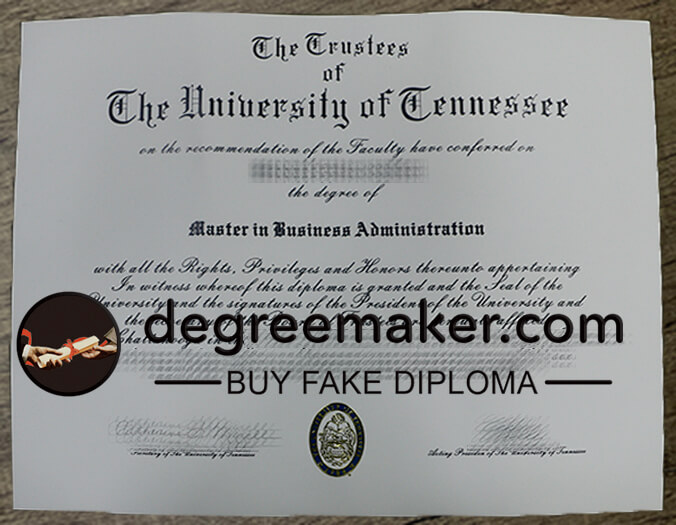 Buy University of Tennessee fake diploma. Make UT degree.