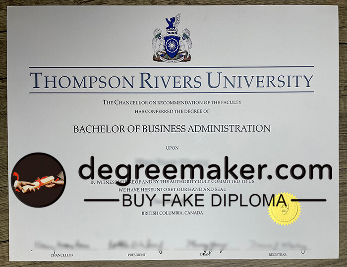 Buy Thompson Rivers University fake diploma, buy TRU fake degree, buy fake diploma online.