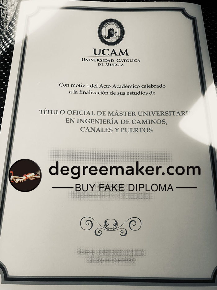 Buy Universidad Católica de Murcia fake diploma. Make Universidad Católica de Murcia diploma.