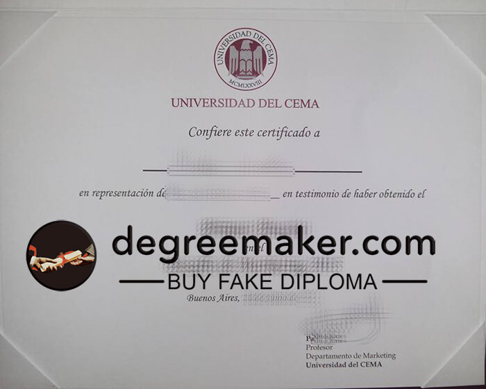 Buy University of CEMA fake diploma. Make University of CEMA degree.