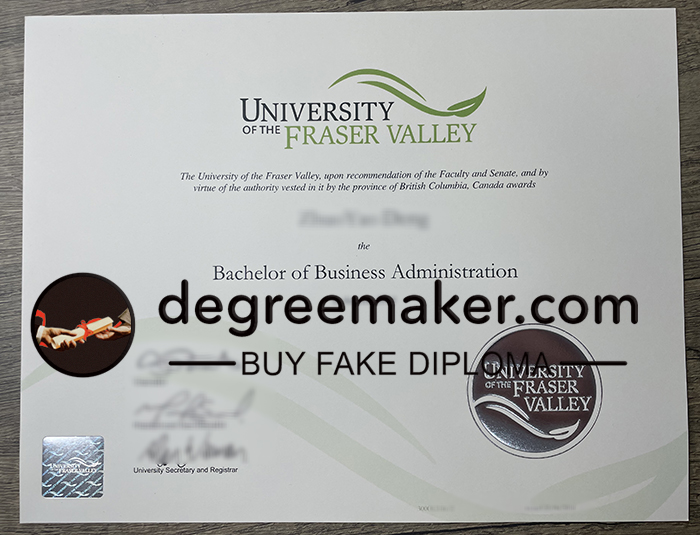 UFV degree, Buy University of the Fraser Valley diploma.