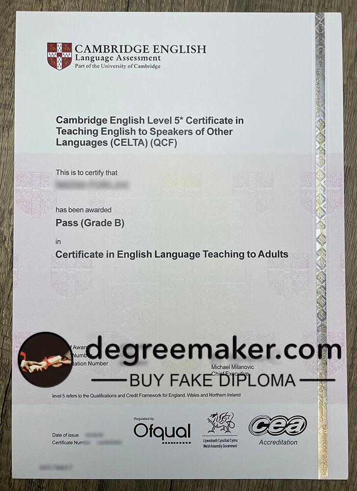 Buy CELTA certificate, buy CELTA fake certificate.