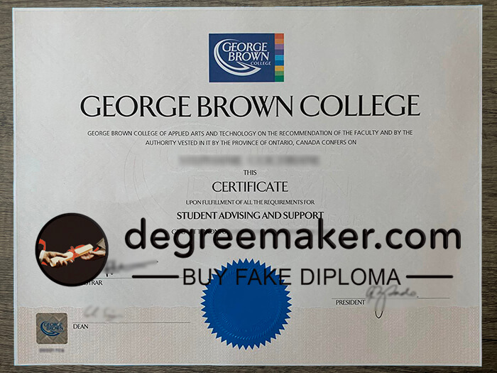 How to buy George Brown College diploma? buy George Brown College fake degree, buy GBC certificate online.