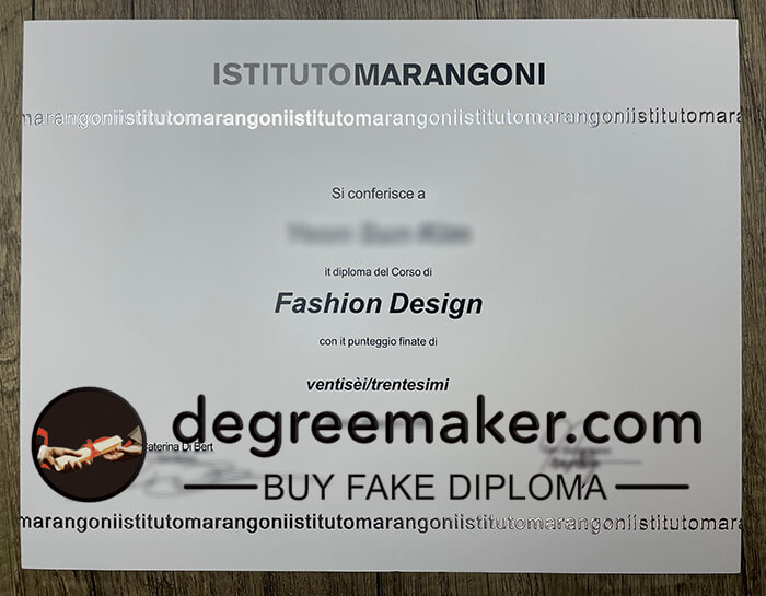 Buy Istitutomarangoni certificate, buy fake certificate online.