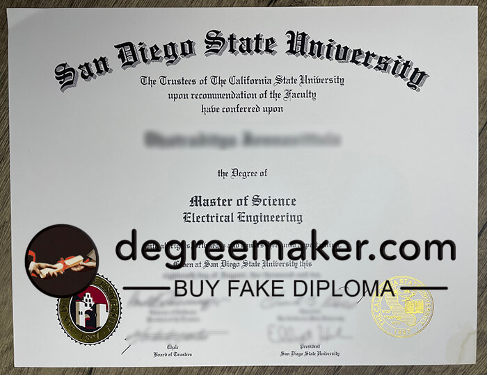 San Diego State University diploma, buy San Diego State University degreee.