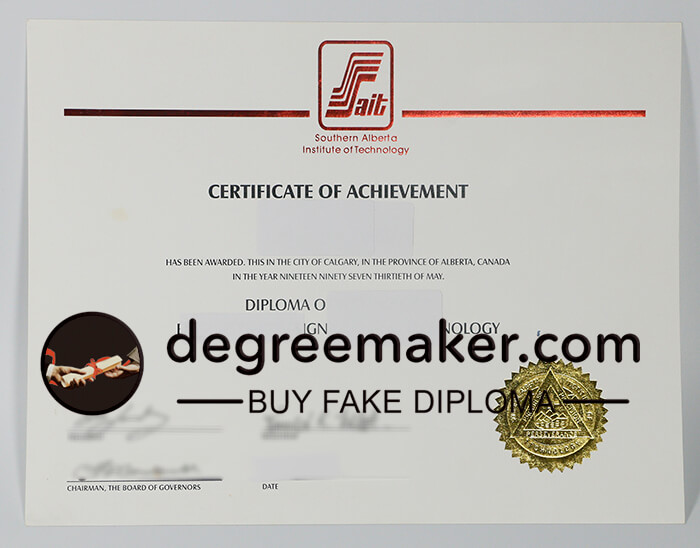 Buy SAIT diploma, buy Southern Alberta Institute of Technology degree, SAIT fake diploma, buy fake diploma online.