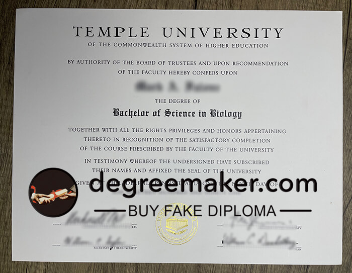 Where to buy Temple University fake diploma? buy Temple University fake degree online, order Temple University certificate.