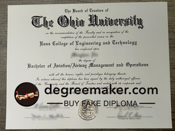 Buy Ohio University diploma, buy Ohio University degree online.