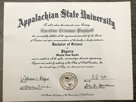 Buy Appalachian State University Fake Diploma Online.