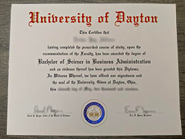 Buy University of Dayton Diploma and Transcript.