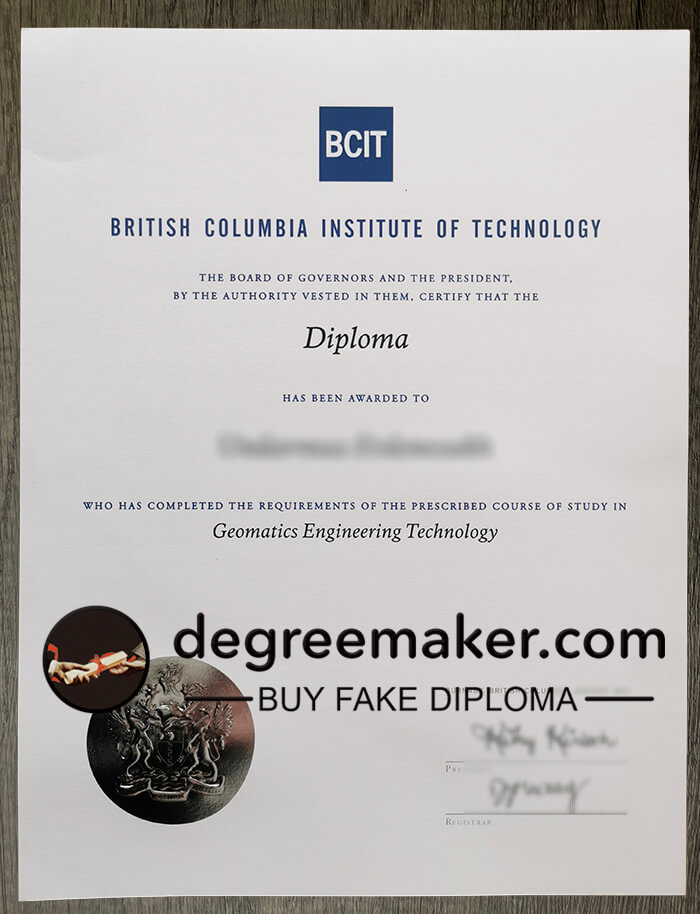 Buy BCIT diploma, buy BCIT fake degree. British Columbia Institute of Technolog fake degree.