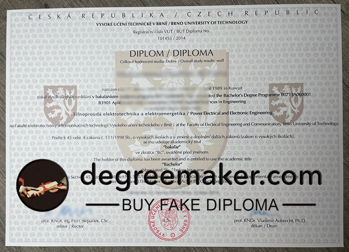 Buy Brno University of Technology diploma, buy BUT fake diploma, buy BUT fake degree.