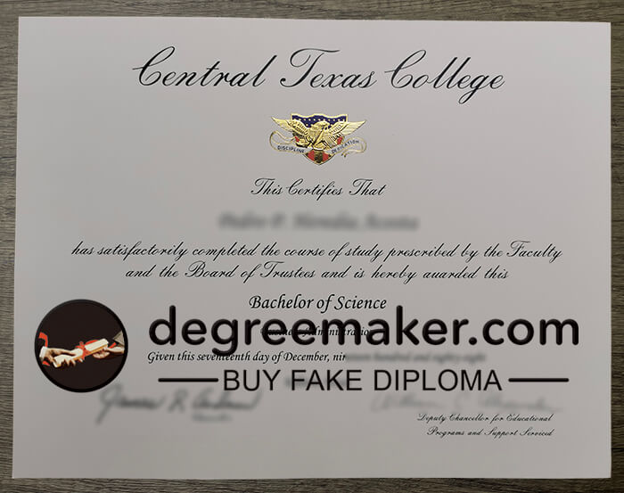 How to buy Central Texas College diploma? buy CTC fake diploma, buy fake degree online.