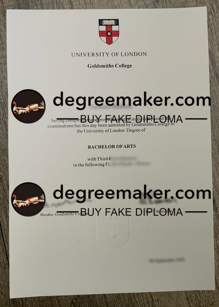 Buy Goldsmiths College diploma, buy Goldsmiths College fake degree, buy fake diploma in UK.