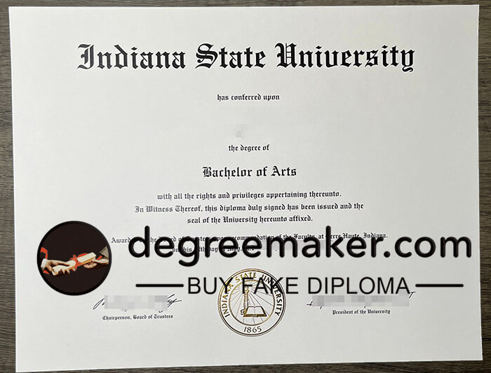 Where to buy ISU fake diploma? buy Indiana State University degree, Indiana State University diploma.