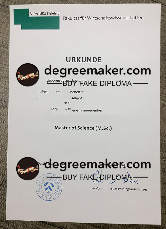 Universitat Bielefeld diploma, buy fake degree, how to buy Universitat Bielefeld Master degree?