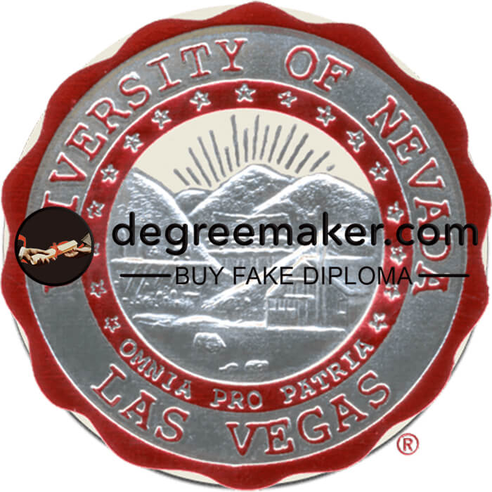 University of Nevada Las Vegas logo, buy UNLV diploma. buy fake degree online.