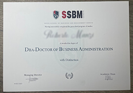 Swiss School of Business and Management certificate.