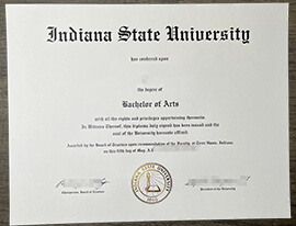 Where to buy Indiana State University fake diploma?
