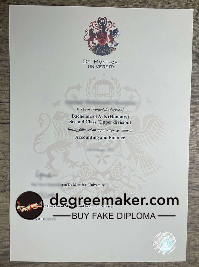 Buy DMU diploma, buy DMU degree, buy fake diploma online, order De Montfort University fake diploma.