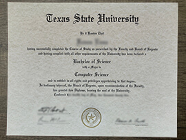 Buy high-quality Texas State University diplomas.